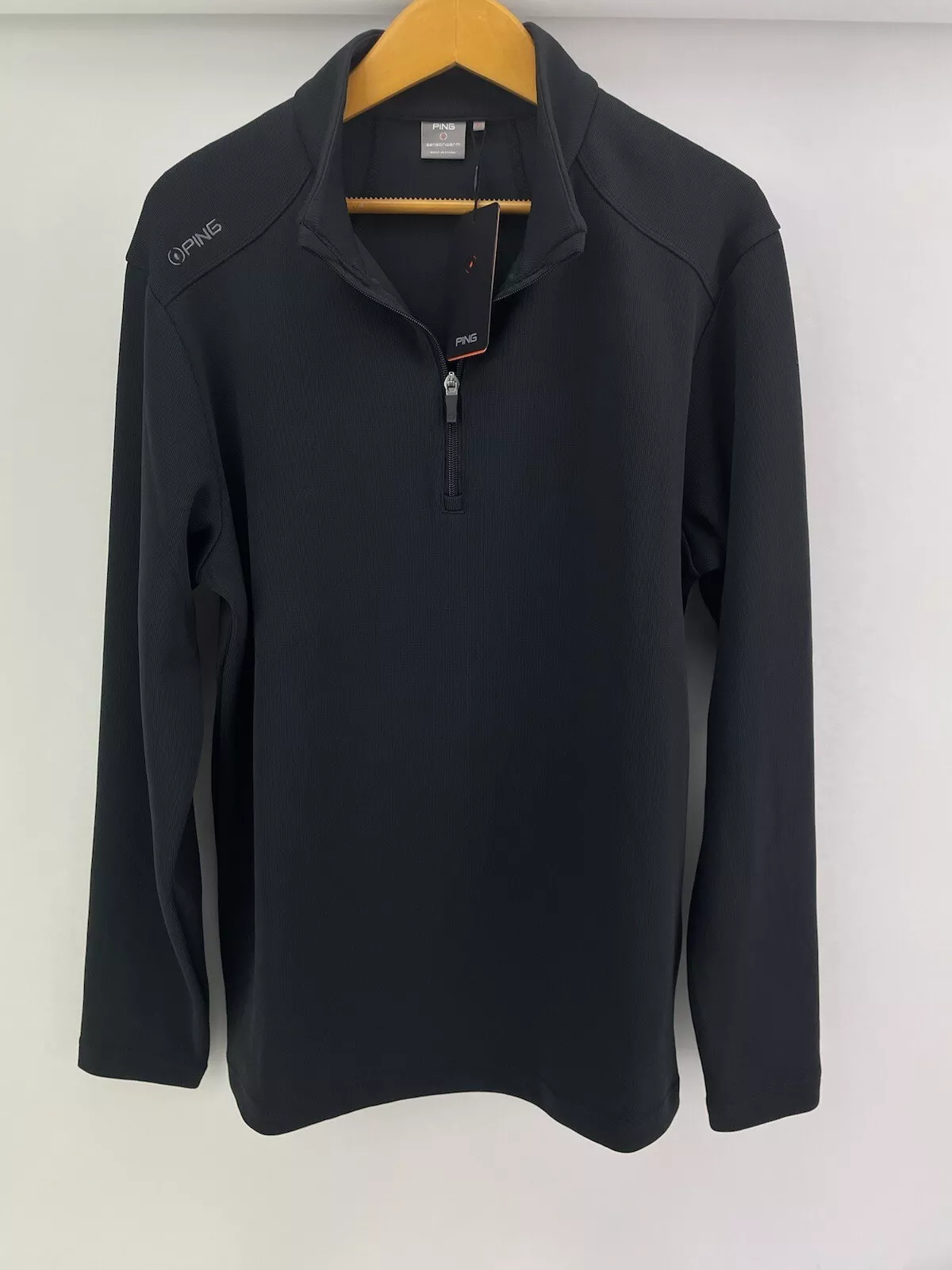 Ping Golf 1/2 Zip Pullover Ramsey UK Medium /Long Sleeve /Black /New /16575